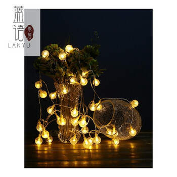 户外防水彩灯 太阳能灯串户外防水led装饰彩灯花园景观庭院串灯家用