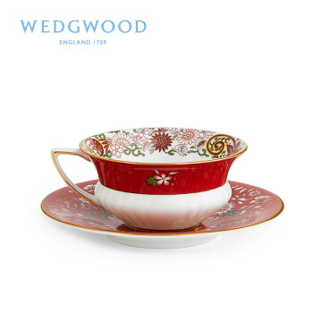WEDGWOOD威基伍德 漫游美境 瑰丽东方 杯碟套组 骨瓷 咖啡杯茶杯 一杯一碟