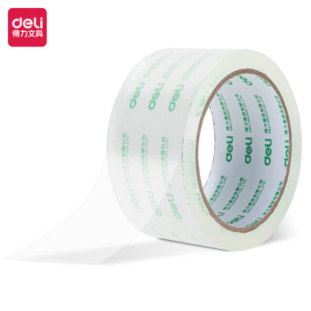 得力（deli） 48mm封箱胶带 透明胶带宽胶带胶布 打包胶带 30247 （48mm*60y）单卷