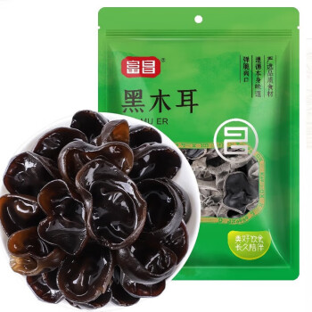 富昌食品 东北黑木耳200g/袋 黑龙江东北木耳特产山珍干货 5袋起售