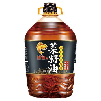 鲤鱼牌原香菜籽油物理压榨食用油5l鲤鱼正宗原香