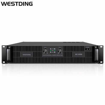 威斯汀（WESTDING）MC-8400 纯后级大功率功放机 专业舞台音响ktv音响功放 hifi音响功率放大器黑色