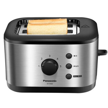 松下（Panasonic）面包机NT-P400 烤面包机家用吐司机2片全自动多士炉加热机