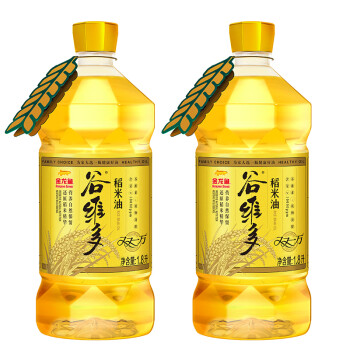 金龙鱼 食用油 谷维多双一万稻米油1.8Lx2瓶装 米糠油高谷维素植物甾醇