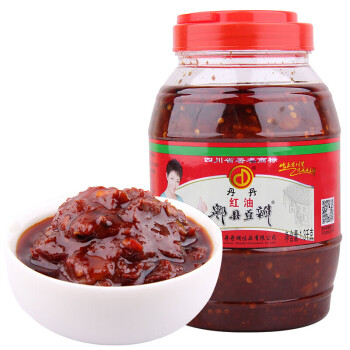 丹丹 酱料 红油郫县豆瓣酱1.3kg 辣椒酱炒菜 川菜调料调味品 四川特产