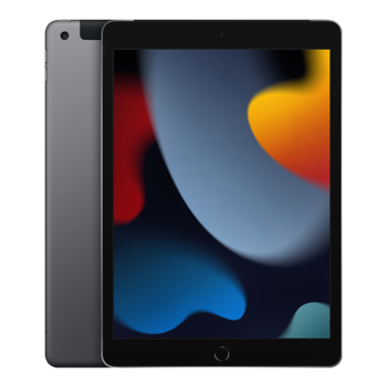 Apple/苹果 iPad(第9代)10.2英寸平板电脑 2021年款(256GB Cellular版/MK633CH/A)深空灰色 蜂窝网络