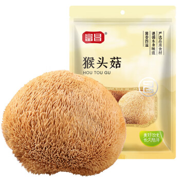 富昌食品 山珍食用菌菌菇榛蘑炖汤煲汤食材富昌猴头菇150g/袋 5袋起售