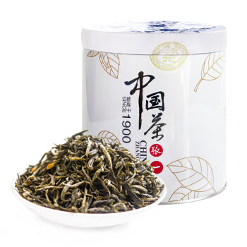 张一元 中国元素 特级茉莉花茶50g*2罐 浓香型 绿茶茶叶 白雪香