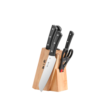 张小泉惠锋系列六件刀具套装 家用菜刀切片刀斩骨刀小厨刀水果刀磨刀器