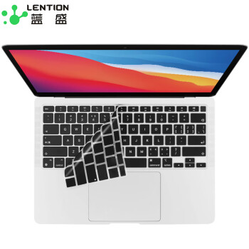蓝盛（lention）苹果MacBook Air13.3英寸键盘膜 新2020款笔记本电脑超薄键盘保护膜A2179 黑色