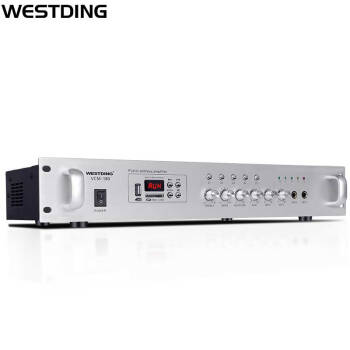 威斯汀（WESTDING）定压定阻功放机吸顶喇叭公共广播功放背景音乐系统5分区工程功率放大器 VCM-180 150w
