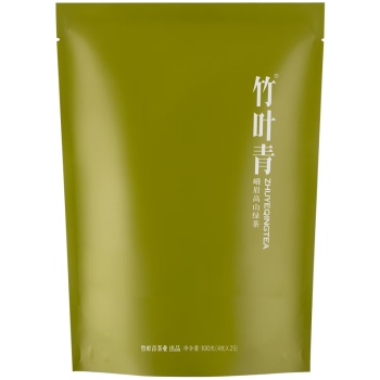 竹叶青茶叶明前早春茶芽峨眉高山绿茶特级(品味)四川特产袋装100g