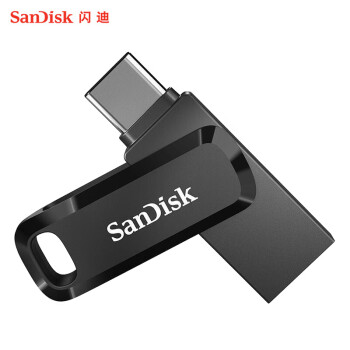 闪迪（SanDisk） Type-C USB3.1 手机U盘 SDDDC3 酷柔 读速150MB/S 64GB安卓手机优盘 手机电脑两用 黑色