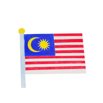 美可meike白卡国旗 手工diy彩绘上色五星红旗 幼儿园国庆节手工作业
