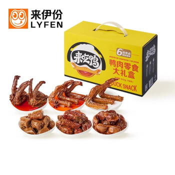 来伊份 解馋小吃夜宵零食 鸭肉零食礼盒 502g*1盒 ZY