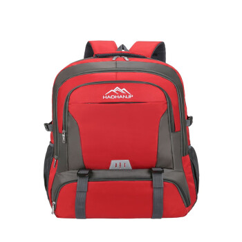 户外尖锋（HU WAI JIAN FENG）户外70升大容量登山包男女时尚运动双背包耐磨行李包红色