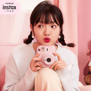 FUJIFILM instax mini12一次成像拍立得相机mini12 浅樱粉 官方标配（含影像花室配件盒）