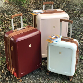 立都（LIDU）杰达红色行李箱登机箱陪嫁复古旅行箱结婚(备注颜色)20吋*2