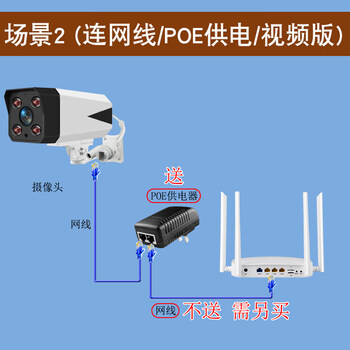 华为huawei通用有线监控摄像头家用室外插卡高清有线夜视防水语音对讲