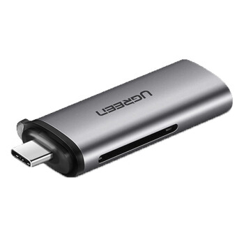 绿联（UGREEN）CM184 USB-C3.0高速读卡器 双卡双读 多功能二合一OTG读卡器 50704