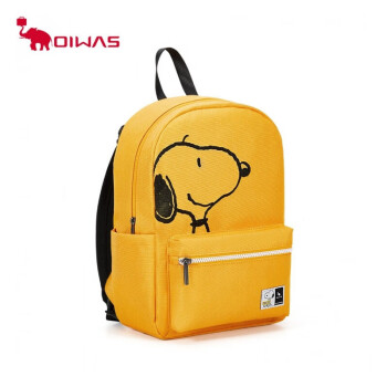 爱华仕 OIWAS 双肩包便捷家用高颜值大容量 史努比70周年联名背包 OCB4361S 黄色
