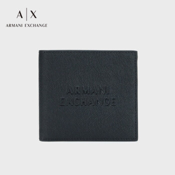 阿玛尼ARMANI EXCHANGE【礼物】24春季AX男士短款压印徽标钱包