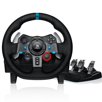 罗技(Logitech)G29 黑色力反馈游戏方向盘 PS4/PS5赛车900度模拟驾驶赛车模拟驾驶