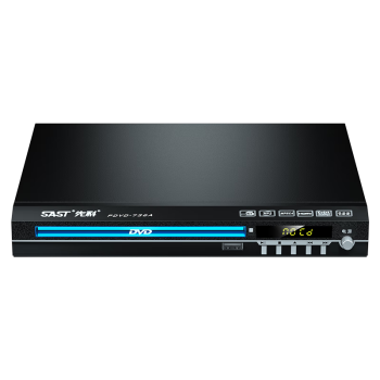 先科（SAST）PDVD-736A DVD播放机 巧虎播放机CD机VCD DVD光盘光驱播放器 影碟机一体机 标准版黑色