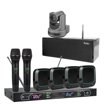润普Runpu视频会议标准集成解决方案(润普会议摄像头+无线全向麦克风RP-T800PLUS)大适用100-150平米RP-W100