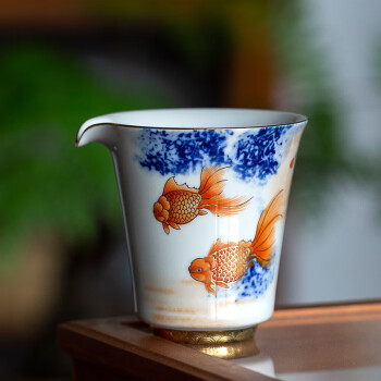 瓷理陶里陶瓷公道杯仿古耐热分茶器家用茶海茶具配件礼盒装