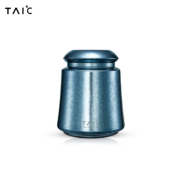 太可（TAIC）纯钛大容量多功能便携大口径防潮储存罐 TBXG-T1000瀚海蓝1000ml