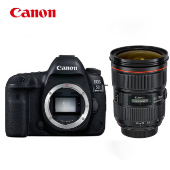 佳能（Canon）EOS 5D Mark IV 5D4全画幅单反相机（EF 24-70mm f/2.8L II USM）含256G卡+备电+双肩包+三脚架