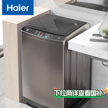 海尔（Haier）波轮洗衣机全自动 变频 10KG大容量 桶自洁 EB100B20Mate1（专）