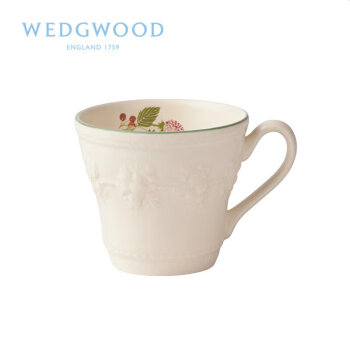 WEDGWOOD威基伍德 欢愉假日树莓马克杯 350ml欧式精致优雅下午茶咖啡具