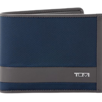 途明（TUMI）奢侈品 ALPHA SLG 系列 男士商务旅行高端时尚 钱包 01192230NVYGY2 蓝灰色