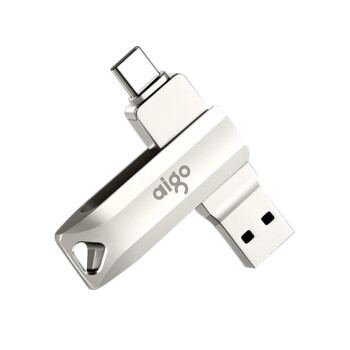 爱国者（aigo）128GB Type-C USB3.1 手机U盘 U351高速读写款 银色 双接口手机电脑用