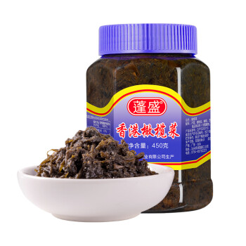 蓬盛 酱腌菜 香港橄榄菜 下饭菜咸菜佐餐开胃大瓶装 450g 潮汕特产 广东