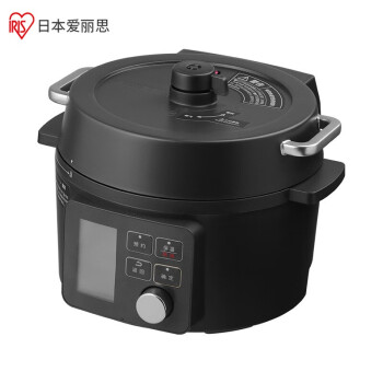 爱丽思（IRIS）日本电压力锅小电高压锅电饭煲锅电火锅智能显示预约65种菜谱 2.2升 KPC-MA2 黑色