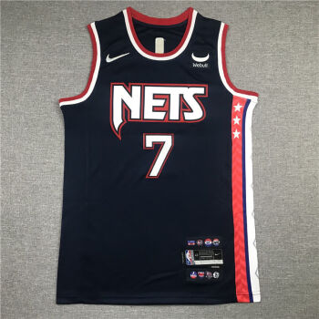 赛季哈登杜兰特球衣nba刺绣篮球服运动背心杜兰特7号城市版欧码偏大xl