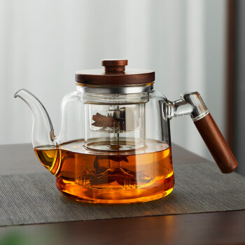 忆壶茶 茶壶玻璃泡茶壶带过滤茶水分离加厚煮茶器茶具耐高温办公室茶道