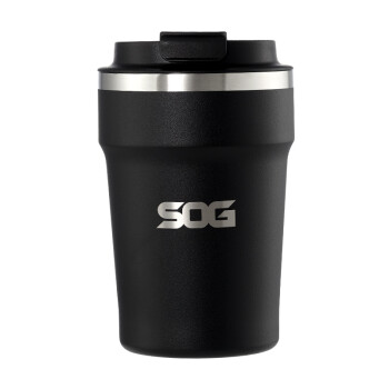 SOG索格 保温咖啡杯子高档随行便携保温杯不锈钢水杯露营360ml 黑色