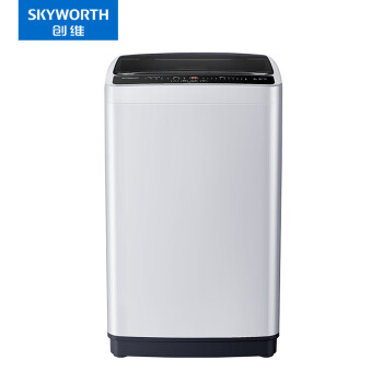 创维（Skyworth） 8公斤 洗衣机全自动波轮 智能模糊洗 单脱水 老人租户 降噪省电 T80Q_淡雅银