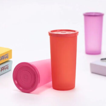 特百惠（Tupperware）彩运水杯随身防漏塑料密封便携杯子170ml 颜色随机 1个装 颜色随机