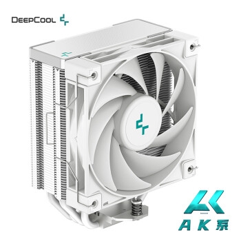 九州风神（DEEPCOOL）冰立方400白CPU风冷散热器(AK400/白化4热管/220W散热/FDB风扇）