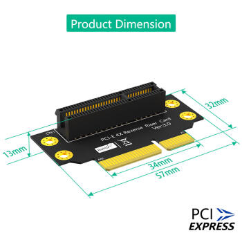 昆鱼（FLYBISH）PCIE 1X转x4转接卡 I210网卡直插 解决没有PCIex4插槽的问题