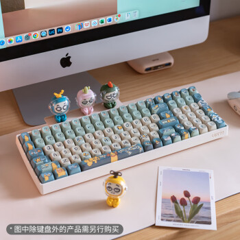 洛斐（LOFREE）小翘机械键盘100键豆腐色社畜香蕉键帽自选版套装笔记本电脑平板ipad适用