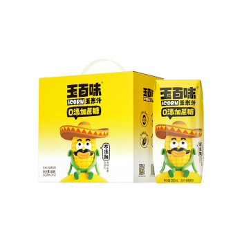 玉百味玉米汁200ml*12盒盒装（盒）