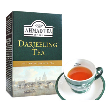 AHMAD英国印度大吉岭红茶100g盒装 茶叶英式红茶散茶原装亚曼茶