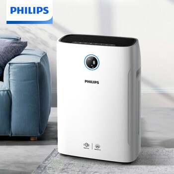 PHILIPS 飞利浦 加湿器 家用卧室二合一空气净化器加湿器 无雾 除甲醛除除异味除雾霾除菌 AC2726/00