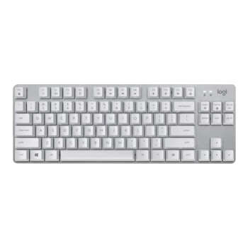 罗技（logitech）K835 机械键盘 有线键盘 游戏键盘 办公键盘 84键 商务家用电竞键盘 青轴 白色